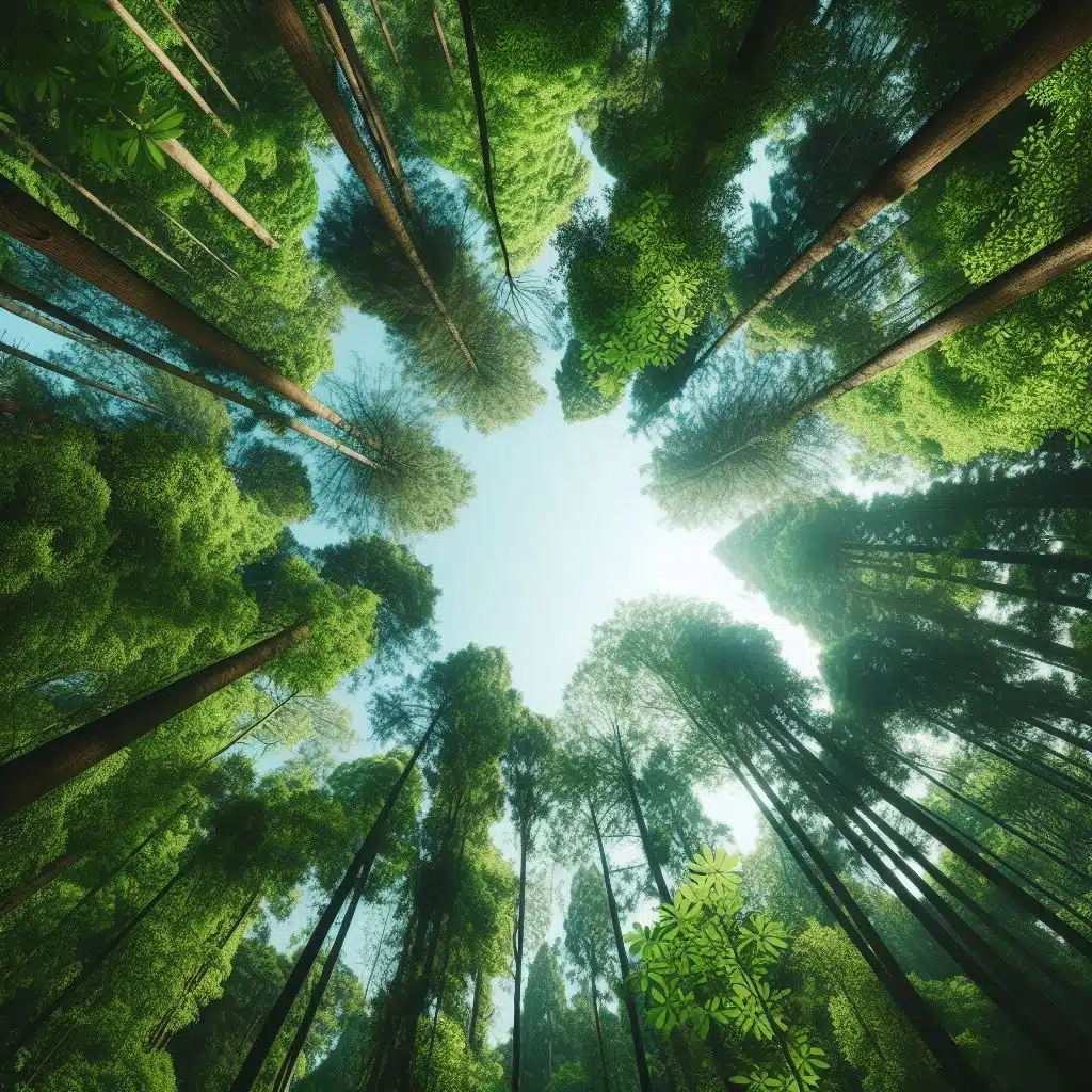 Ma vision d'un site funéraire, un outil de croissance pour les agences de pompes funèbres et de réconfort pour les familles endeuillées. Une approche symbolisée par des arbres s'élançant vers les cieux.